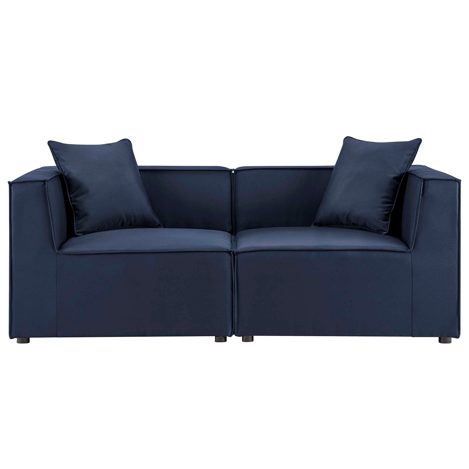 Saybrook 2-Piece Outdoor Patio Upholstered Sectional sofá loveseat