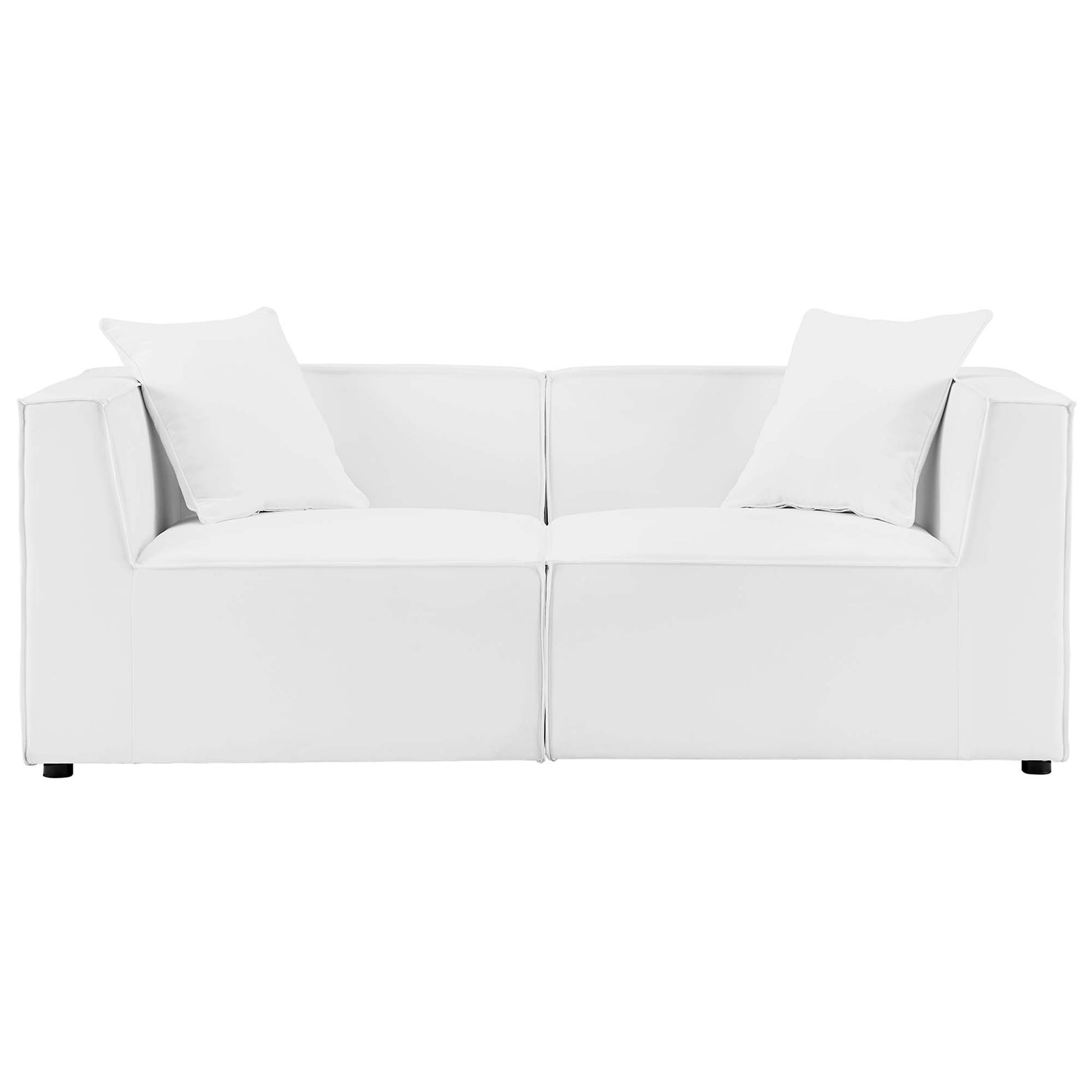 Saybrook 2-Piece Outdoor Patio Upholstered Sectional sofá loveseat