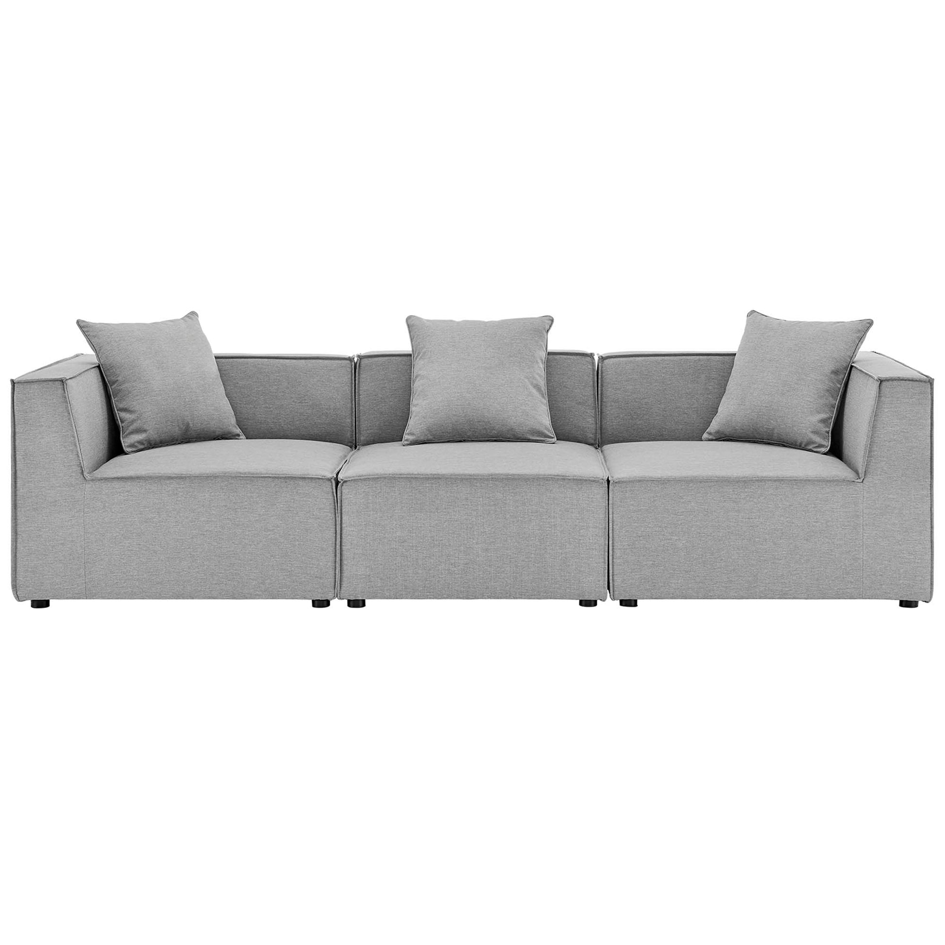 Saybrook 3-Piece Outdoor Patio Upholstered Sectional sofá