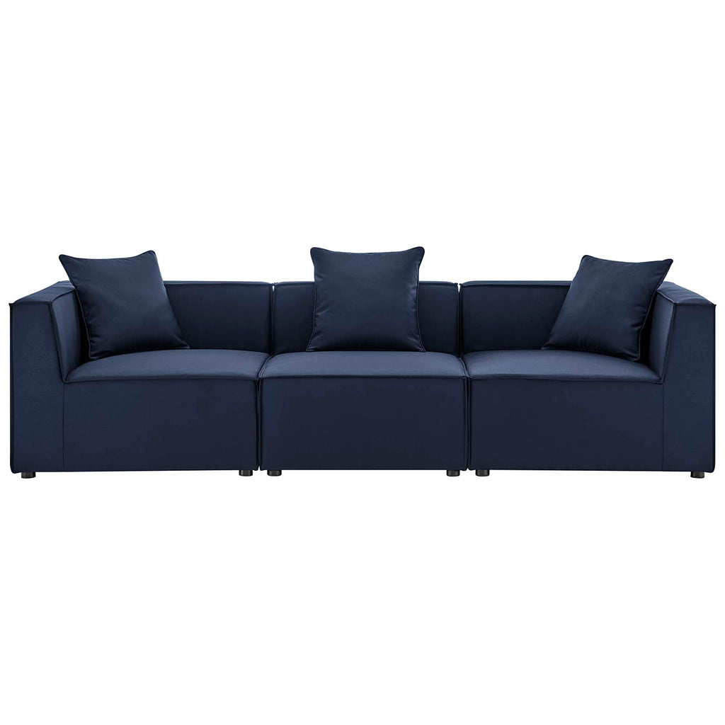 Saybrook 3-Piece Outdoor Patio Upholstered Sectional sofá