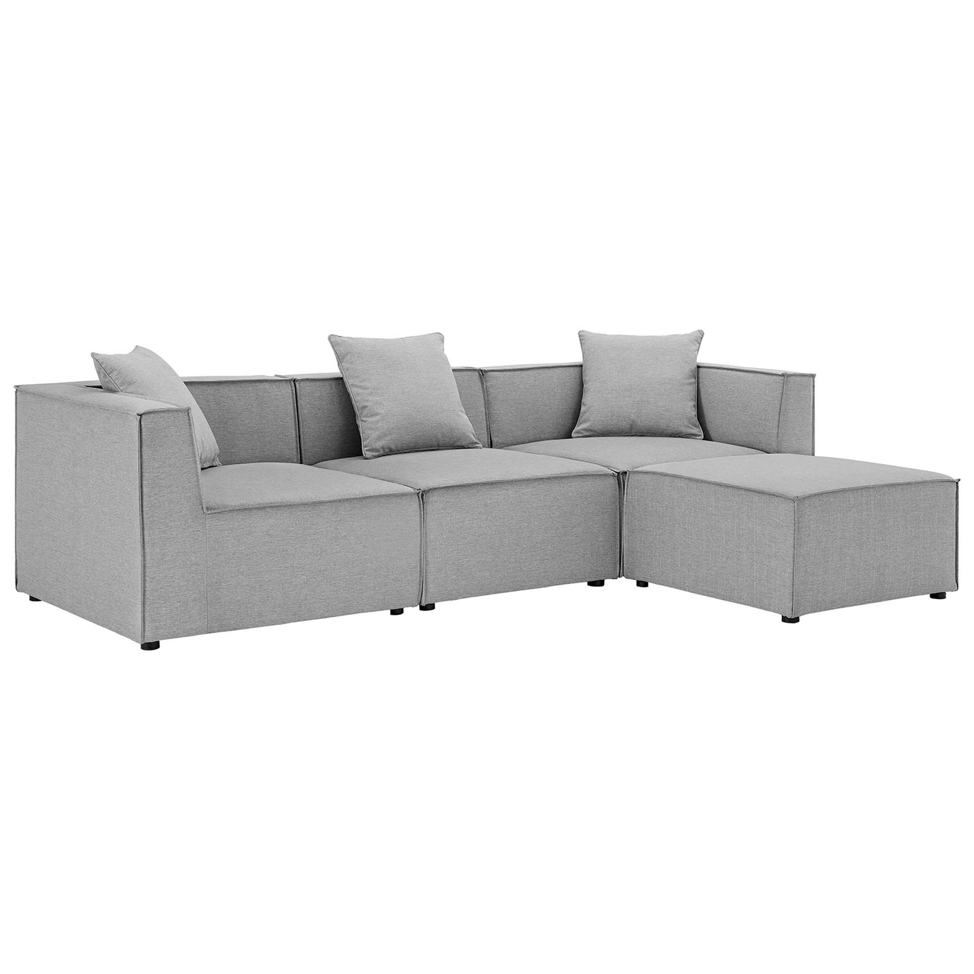 Saybrook 4-Piece Outdoor Patio Upholstered Sectional sofá