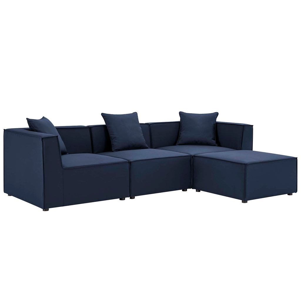 Saybrook 4-Piece Outdoor Patio Upholstered Sectional sofá