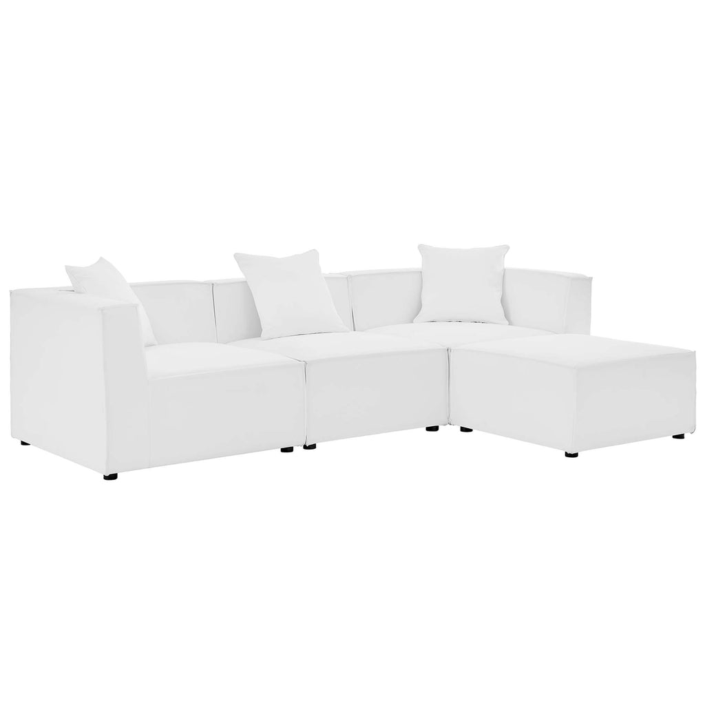 Saybrook 4-Piece Outdoor Patio Upholstered Sectional sofá