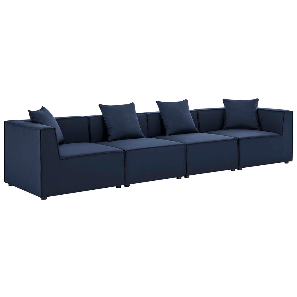 Saybrook 4-Piece Outdoor Patio Upholstered Sectional sofá