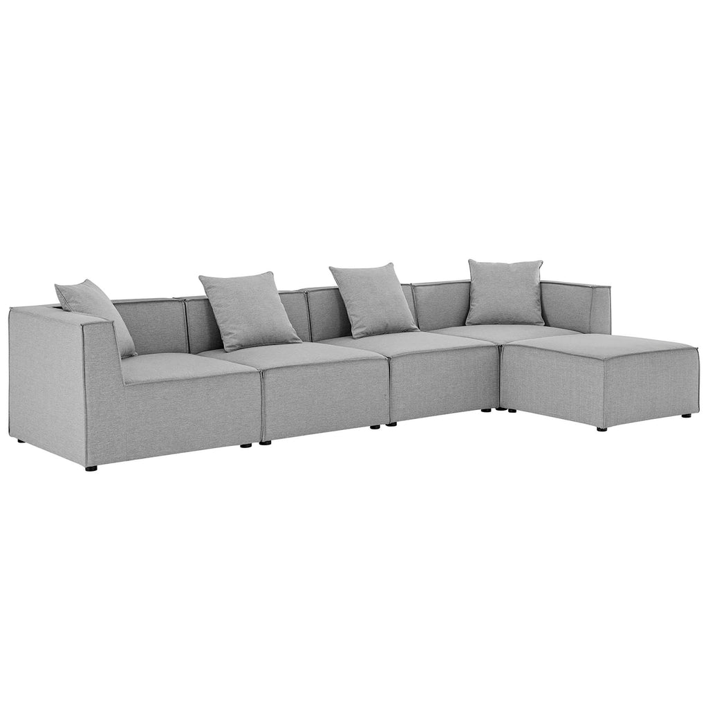 Saybrook 5-Piece Outdoor Patio Upholstered Sectional sofá