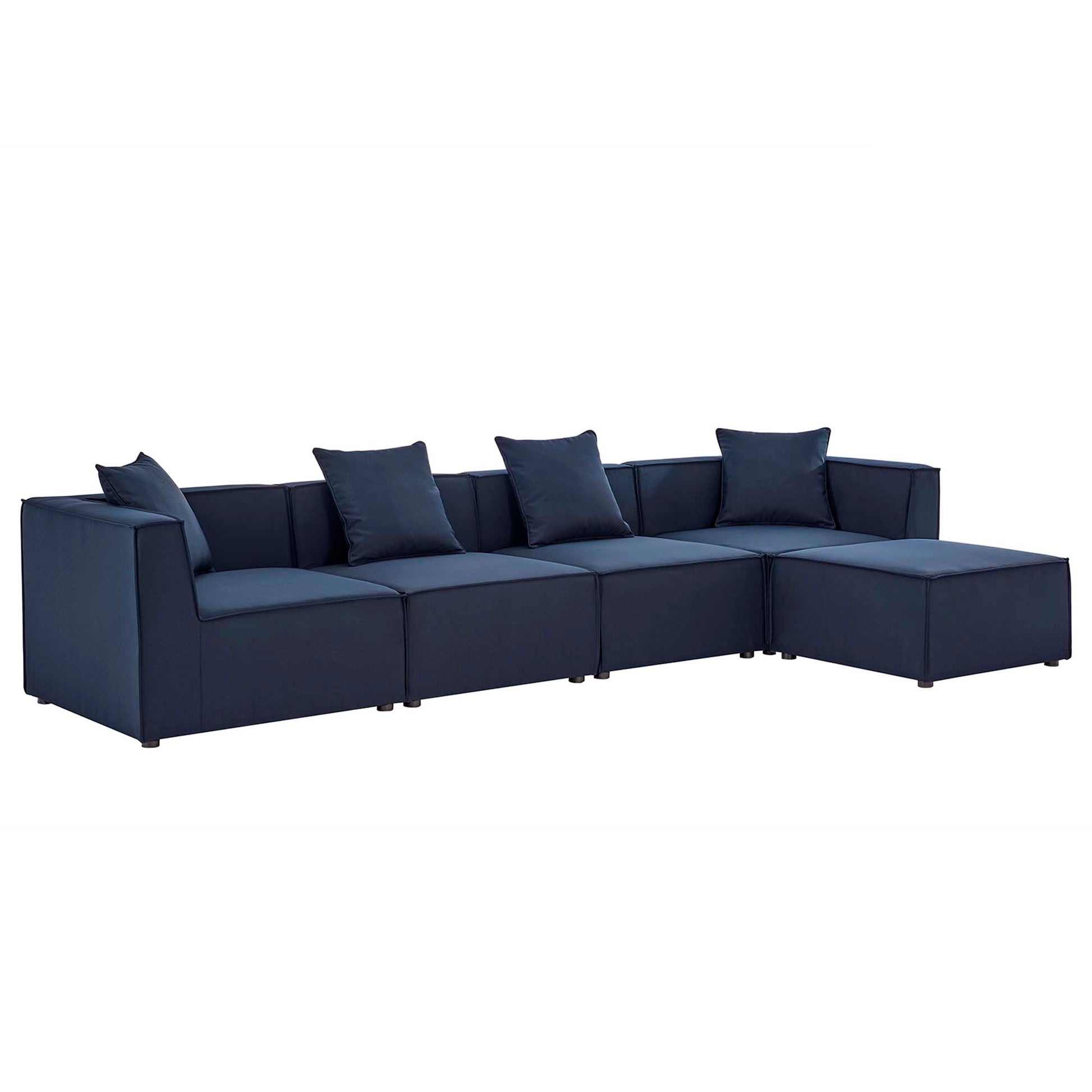Saybrook 5-Piece Outdoor Patio Upholstered Sectional sofá