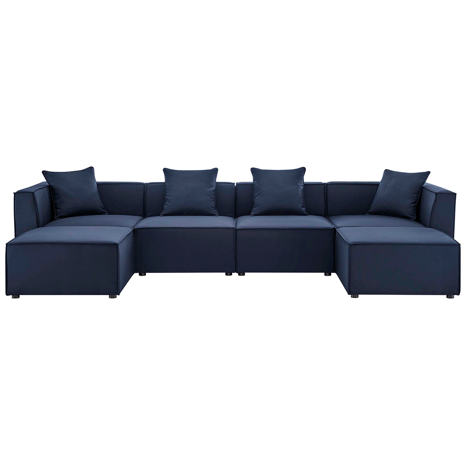 Saybrook 6-Piece Outdoor Patio Upholstered Sectional sofá