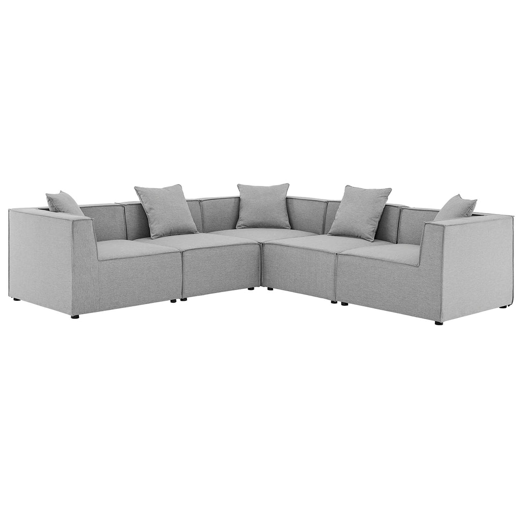 Saybrook 5-Piece Outdoor Patio Upholstered Sectional sofá
