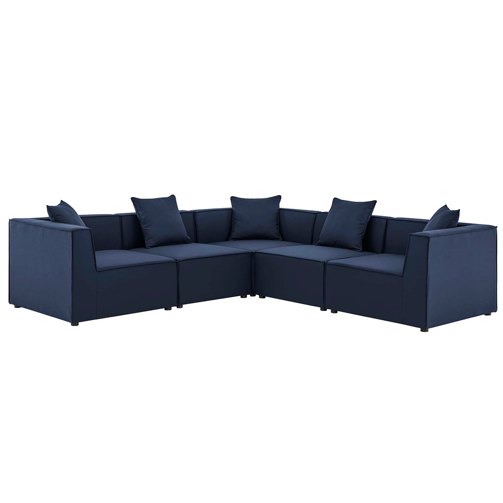 Saybrook 5-Piece Outdoor Patio Upholstered Sectional sofá