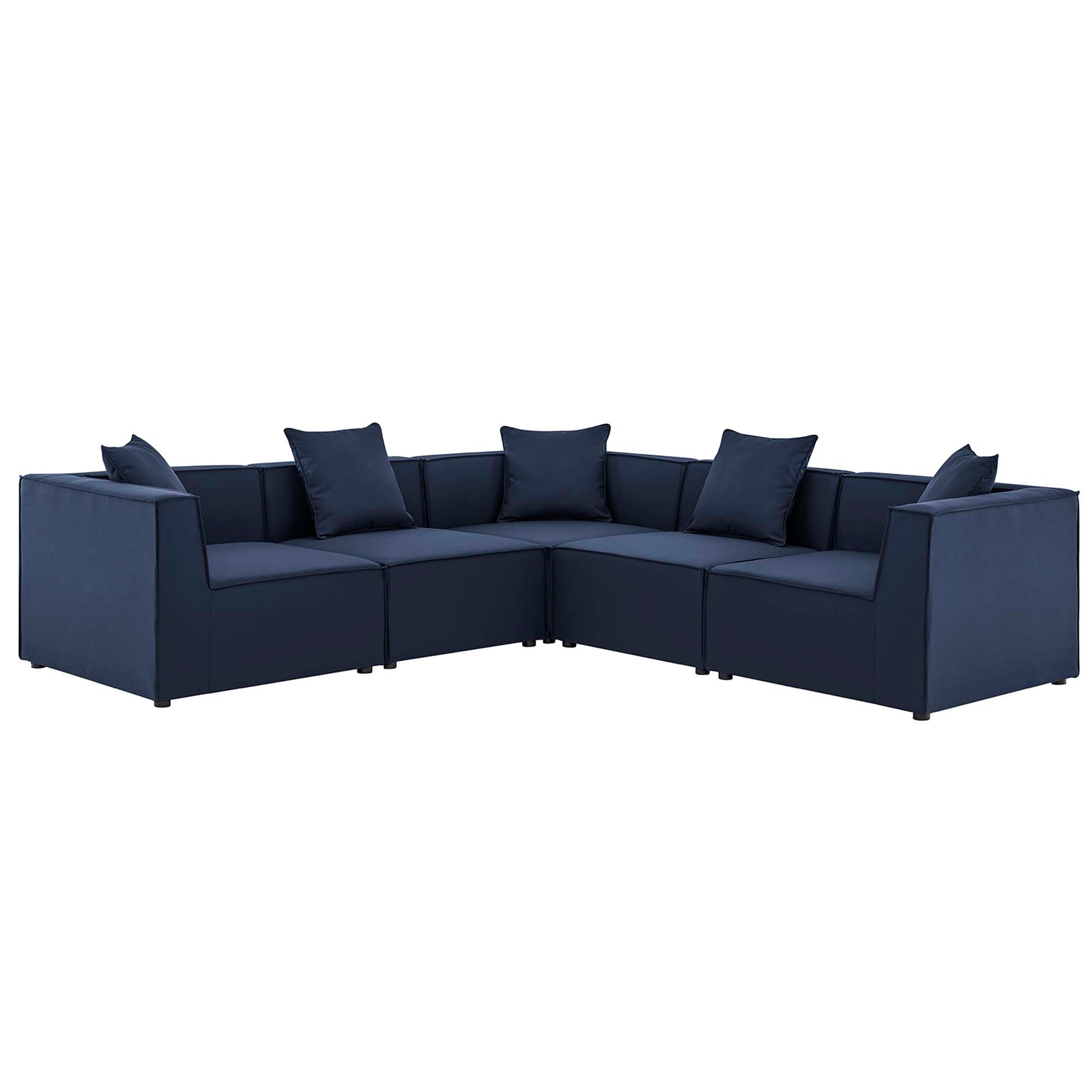 Saybrook 5-Piece Outdoor Patio Upholstered Sectional sofá