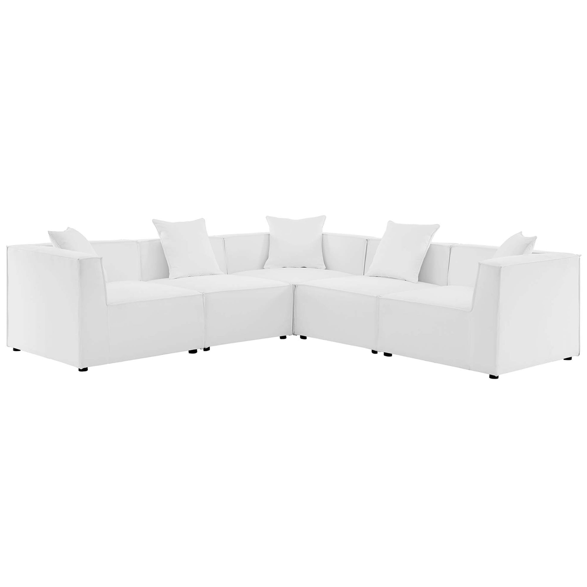 Saybrook 5-Piece Outdoor Patio Upholstered Sectional sofá