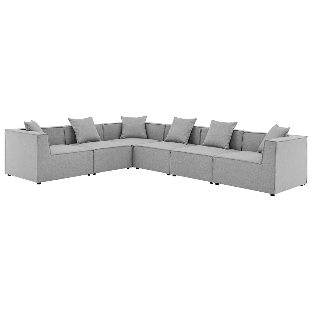 Saybrook 6-Piece Outdoor Patio Upholstered Sectional sofá