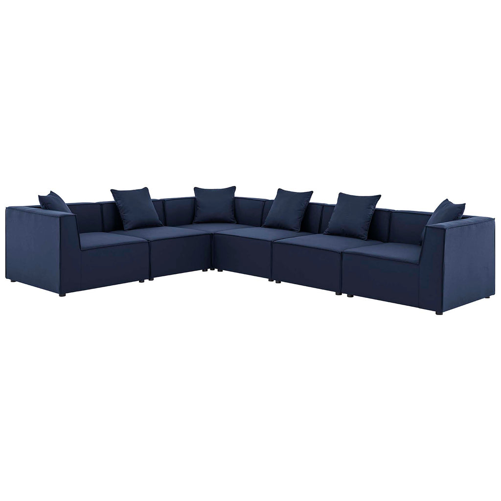 Saybrook 6-Piece Outdoor Patio Upholstered Sectional sofá