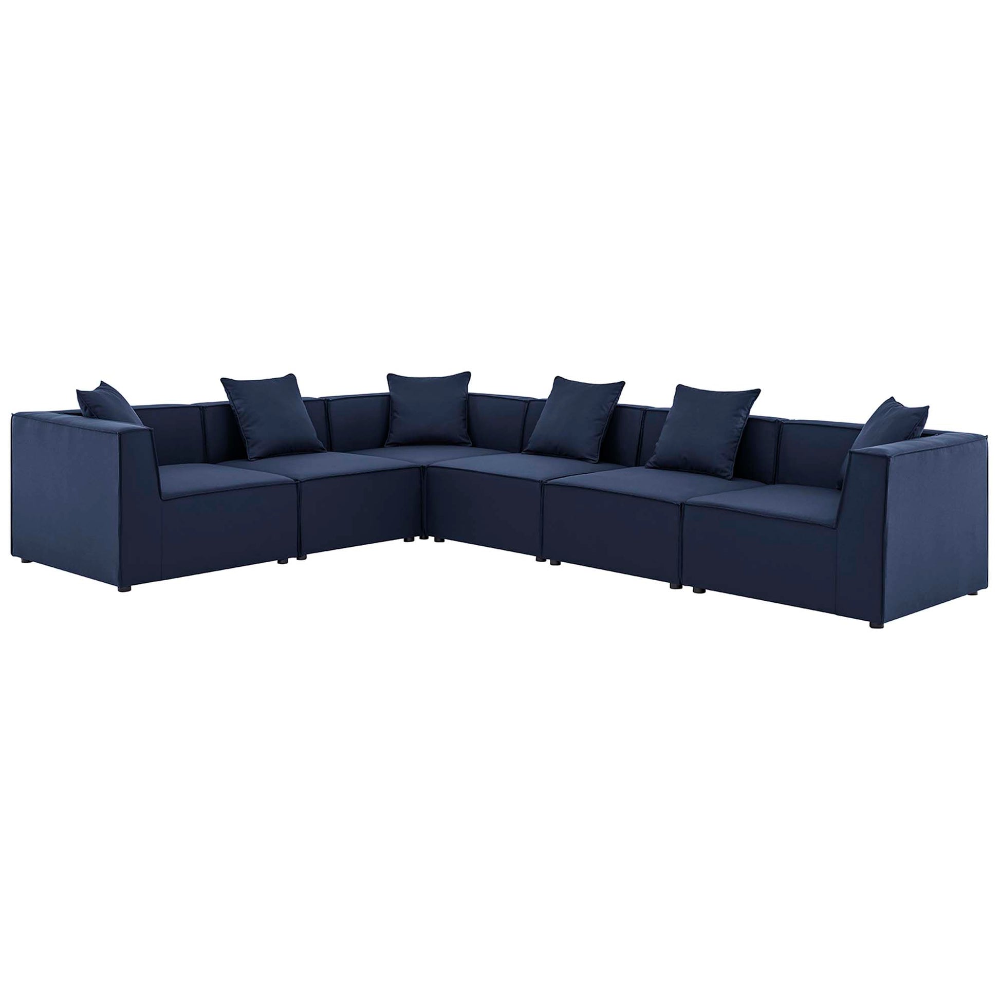 Saybrook 6-Piece Outdoor Patio Upholstered Sectional sofá