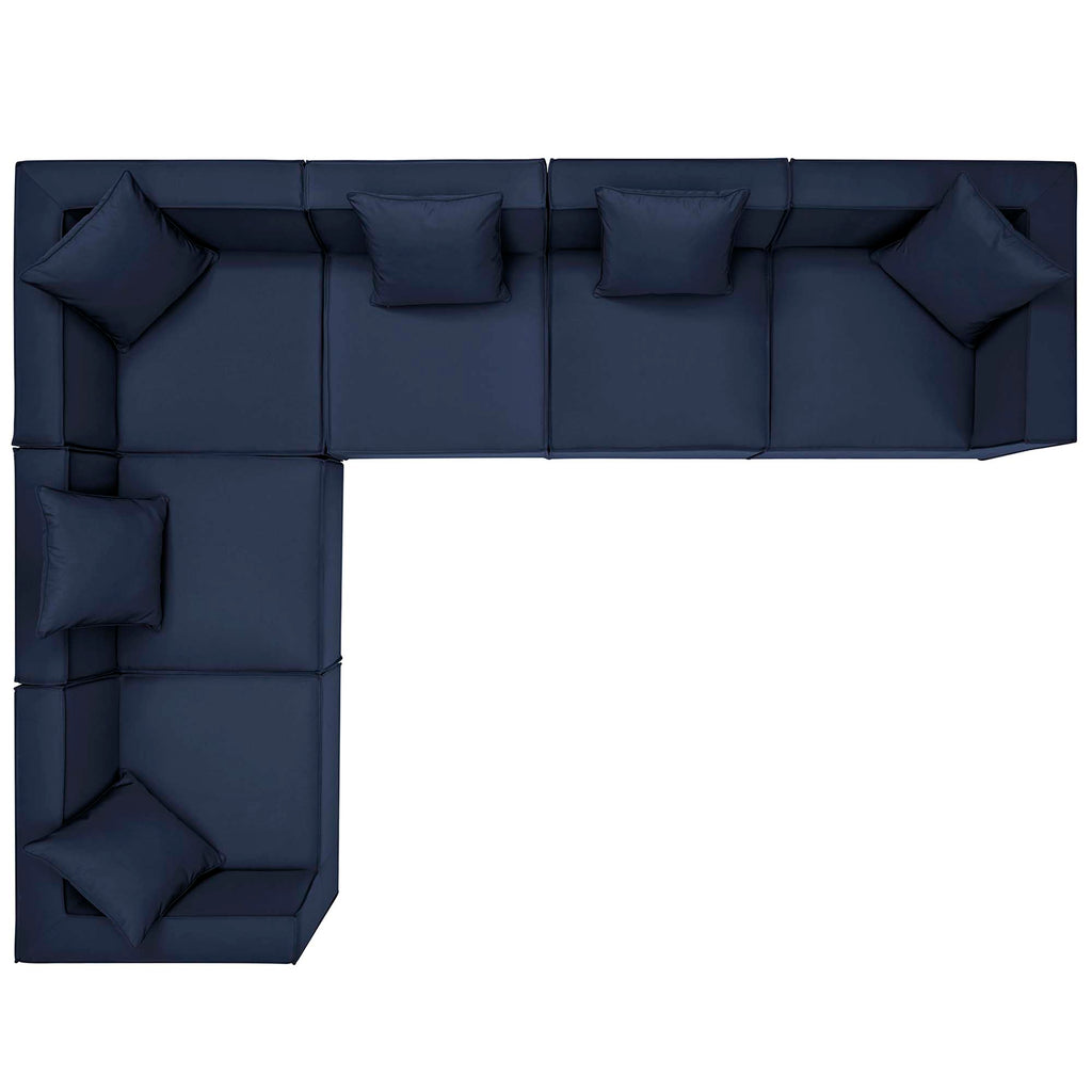 Saybrook 6-Piece Outdoor Patio Upholstered Sectional sofá