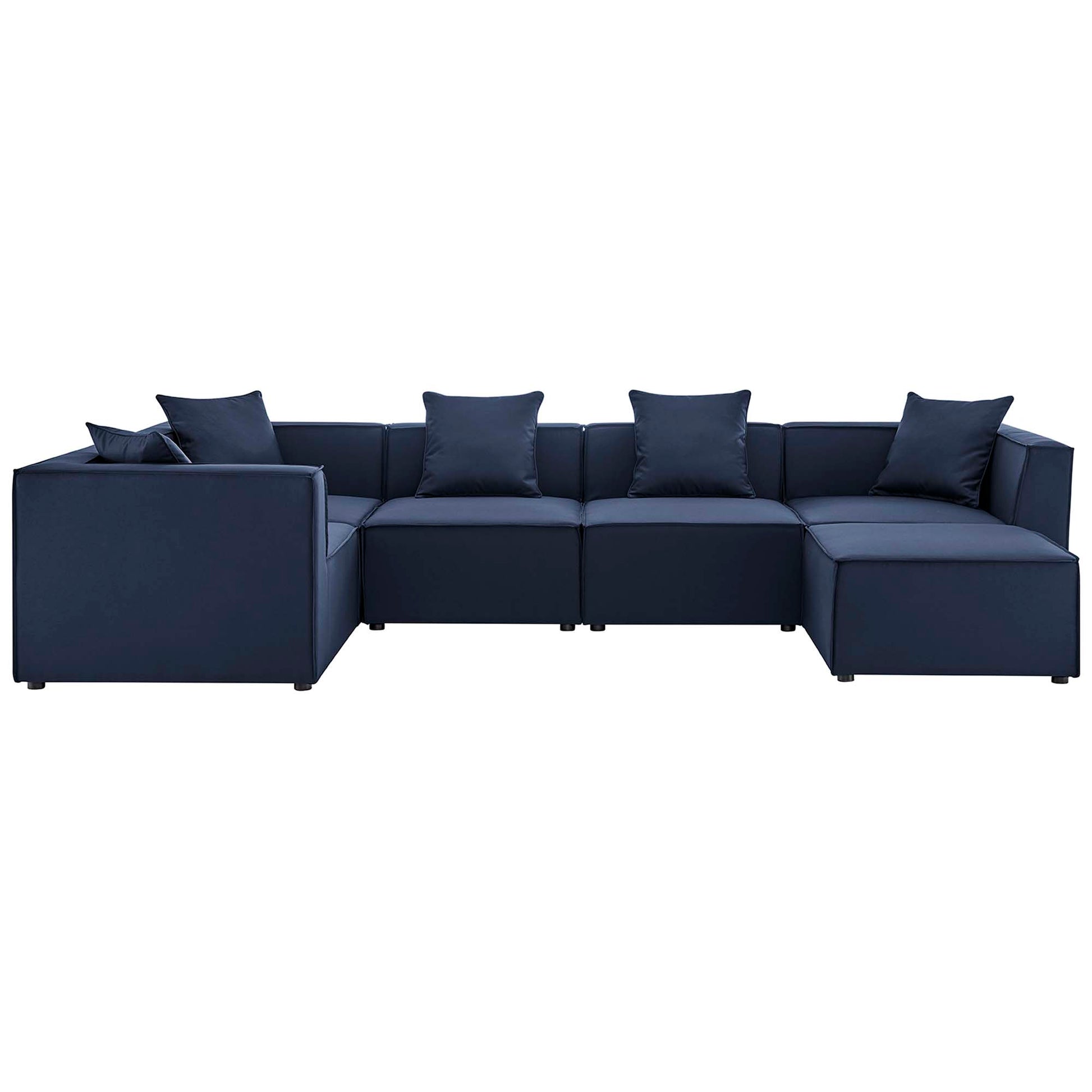 Saybrook 6-Piece Outdoor Patio Upholstered Sectional sofá