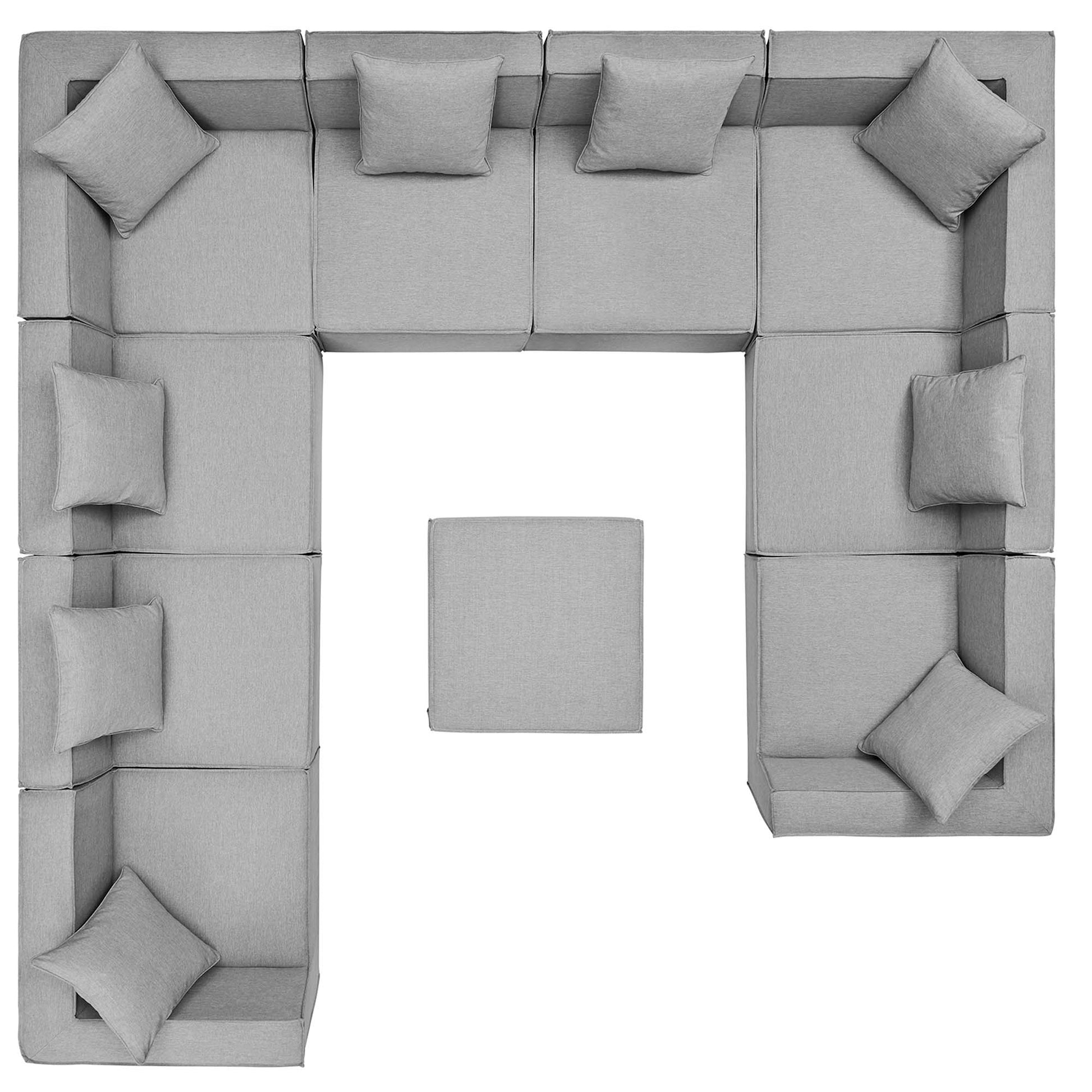 Saybrook 10-Piece Outdoor Patio Upholstered Sectional sofá