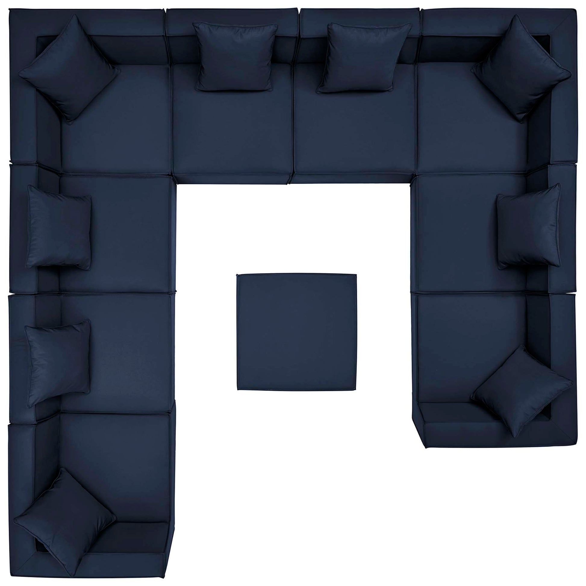 Saybrook 10-Piece Outdoor Patio Upholstered Sectional sofá