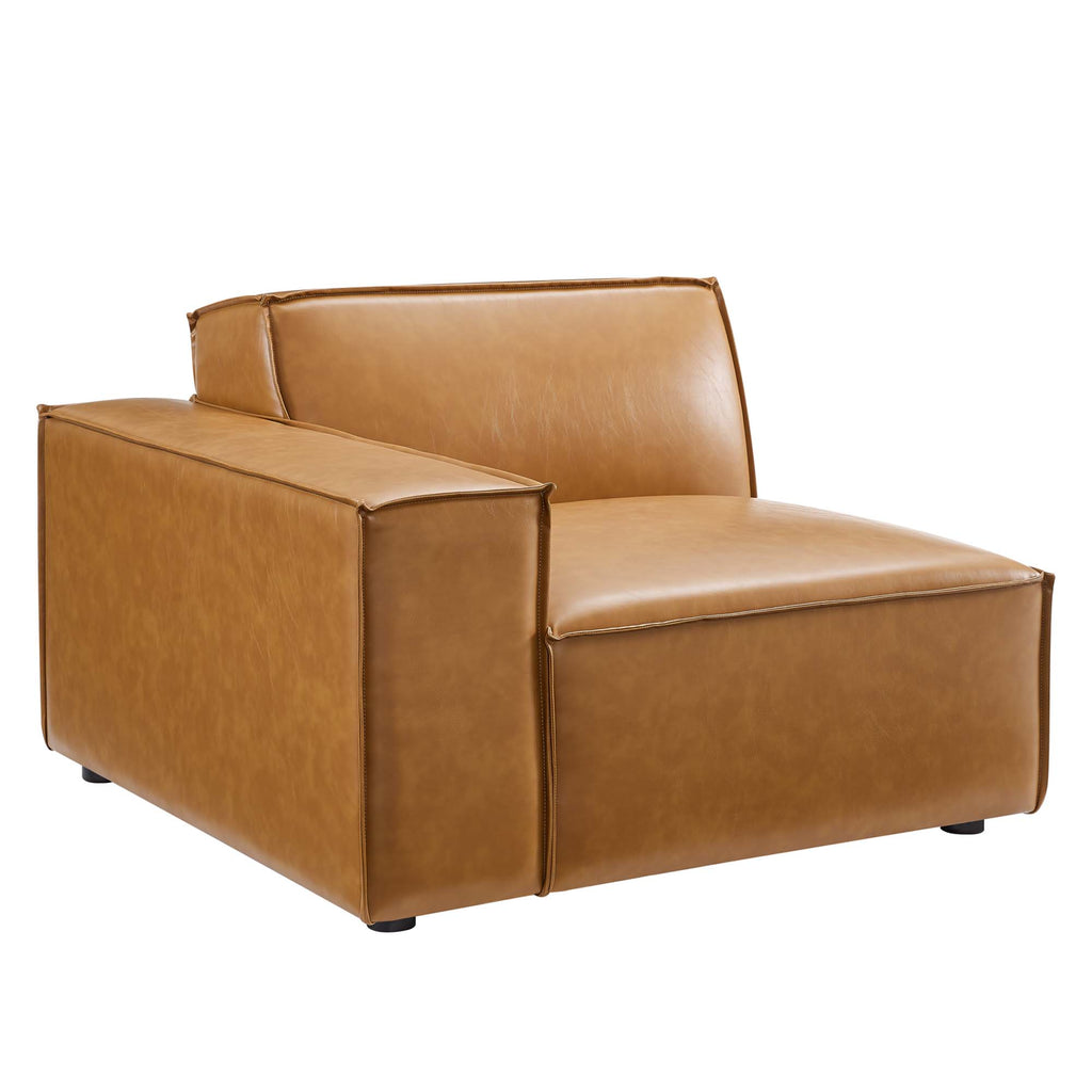 Restore Left-Arm Vegan Leather Sectional sofá silla