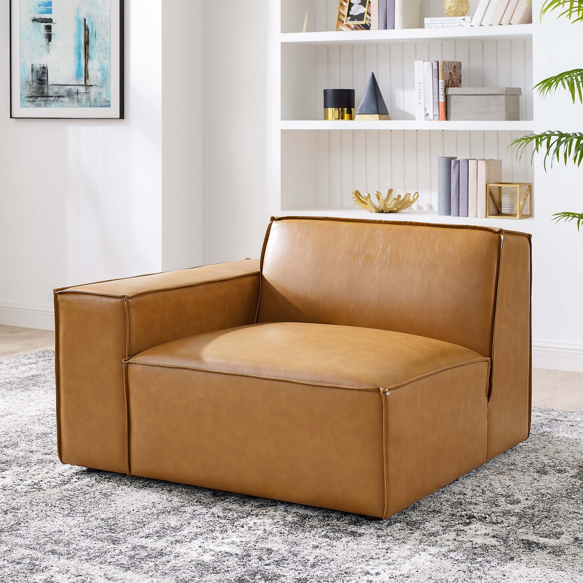 Restore Left-Arm Vegan Leather Sectional sofá silla