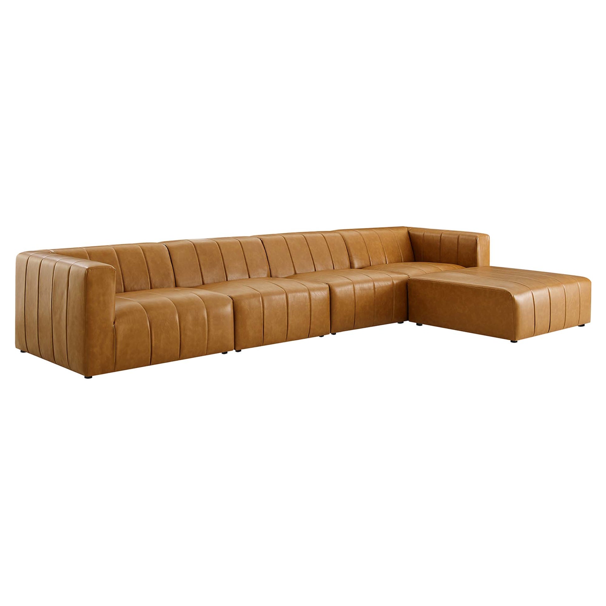 Bartlett 5-Piece Vegan Leather Sectional sofá