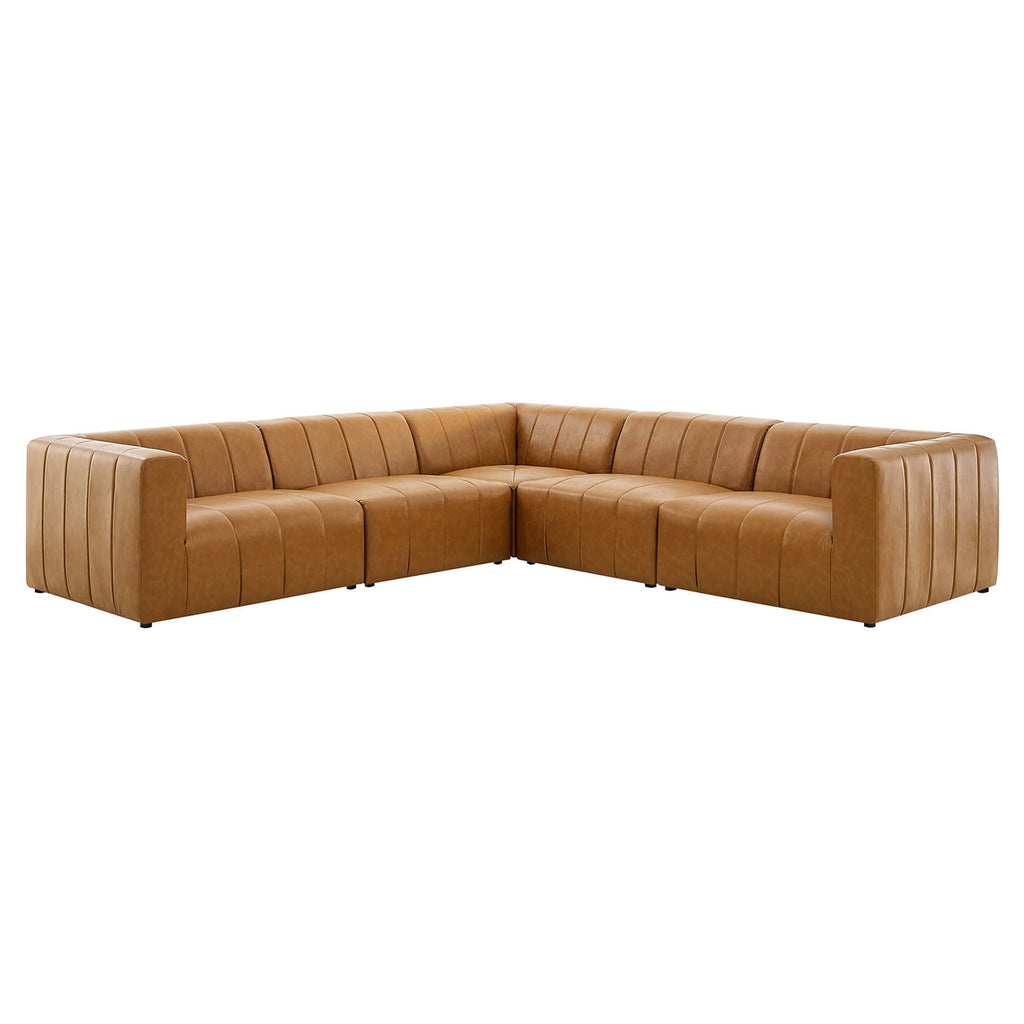 Bartlett 5-Piece Vegan Leather Sectional sofá