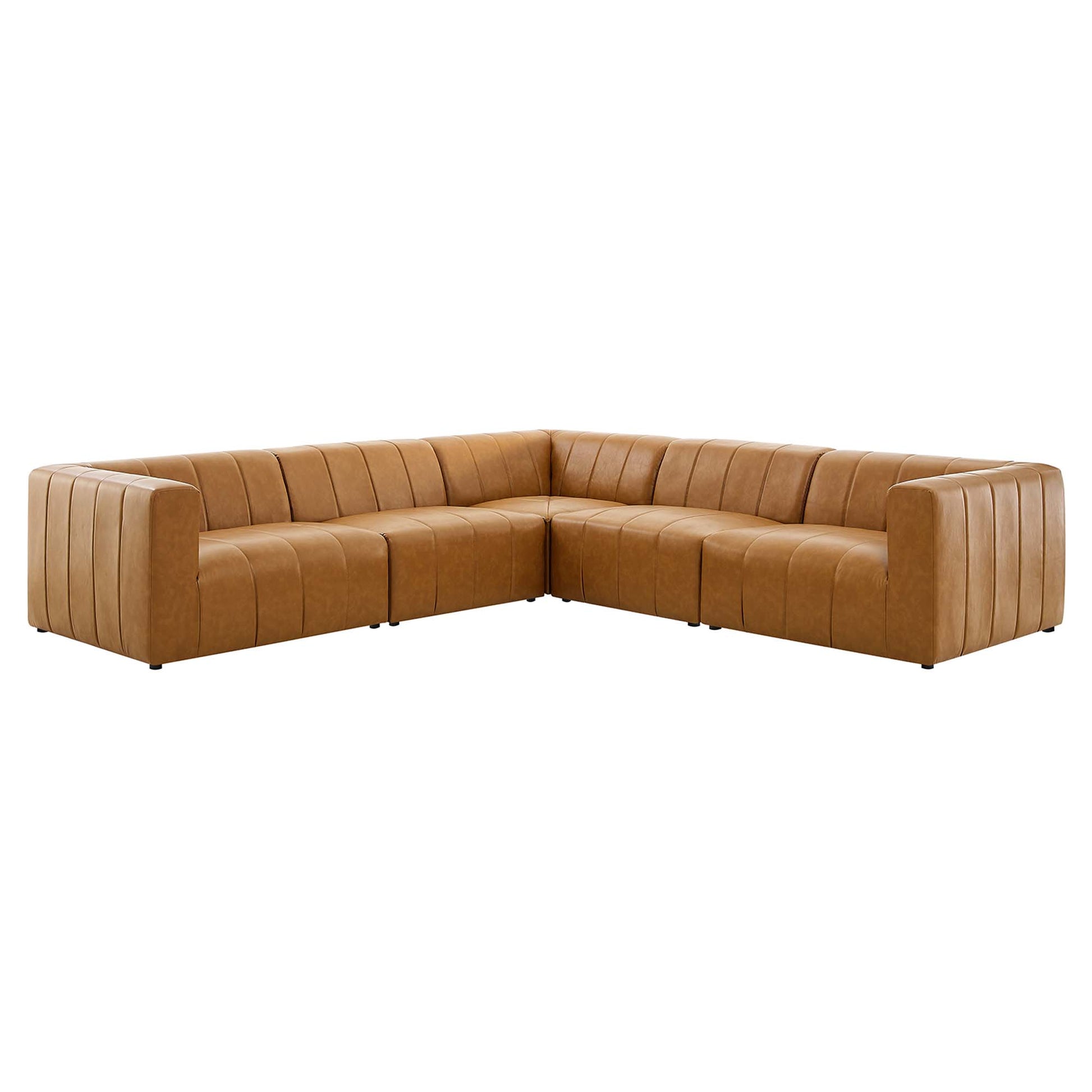 Bartlett 5-Piece Vegan Leather Sectional sofá