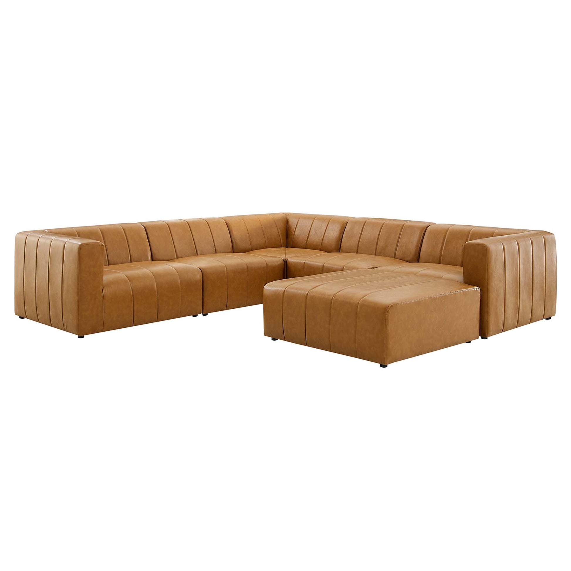Bartlett 6-Piece Vegan Leather Sectional sofá