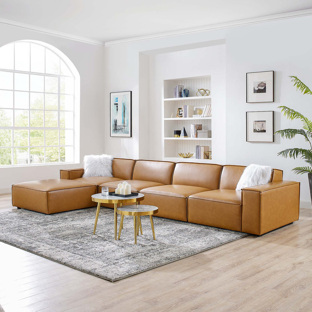 Restore 5-Piece Vegan Leather Sectional sofá
