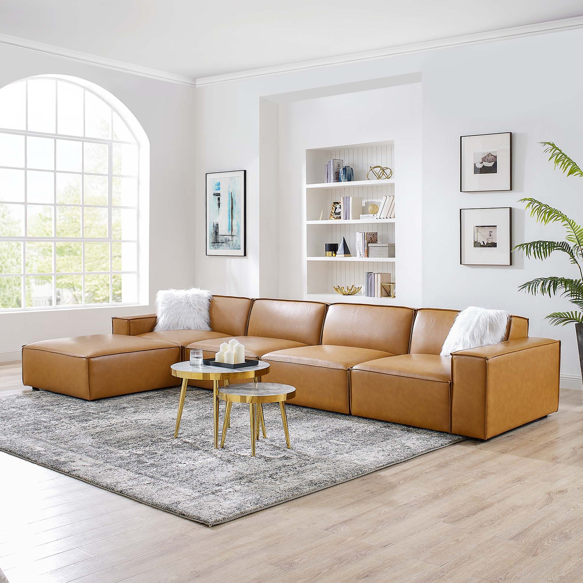 Restore 5-Piece Vegan Leather Sectional sofá