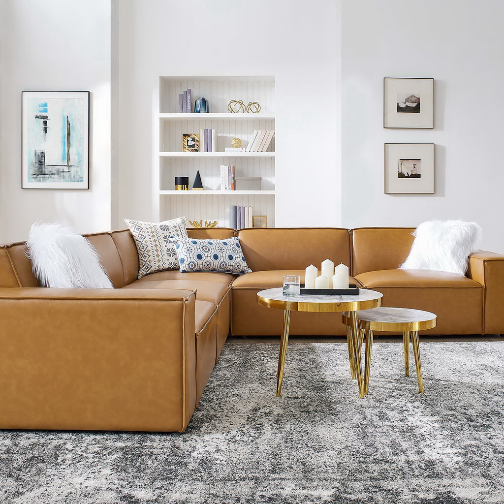 Restore 5-Piece Vegan Leather Sectional sofá