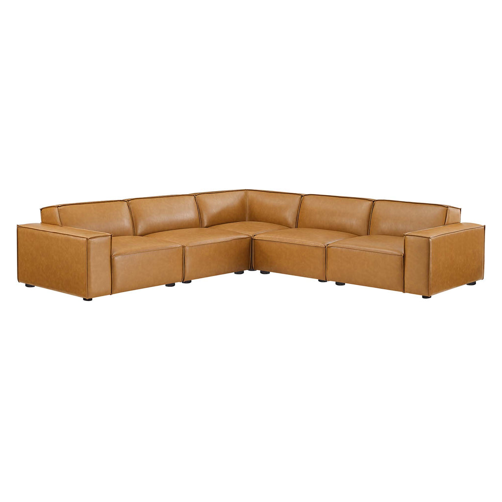 Restore 5-Piece Vegan Leather Sectional sofá