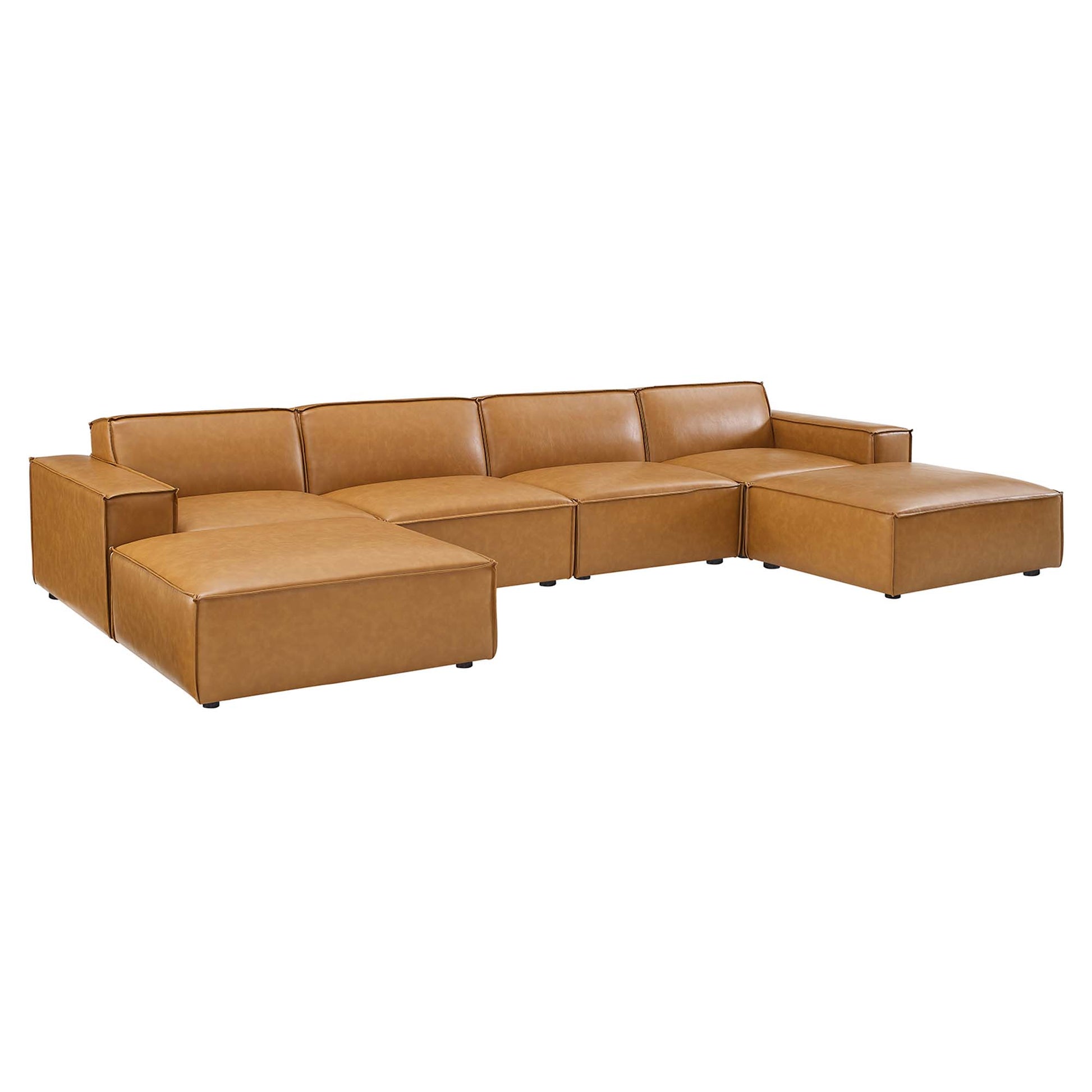 Restore 6-Piece Vegan Leather Sectional sofá