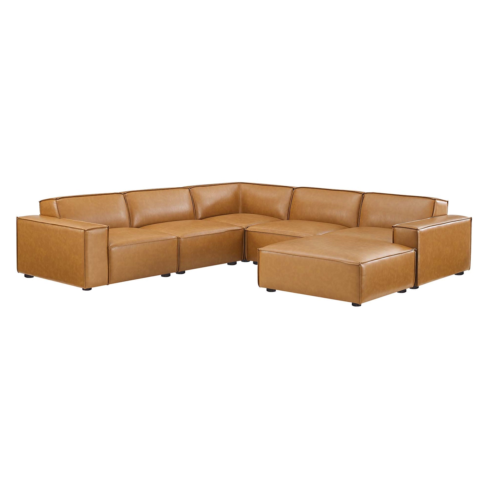 Restore 6-Piece Vegan Leather Sectional sofá