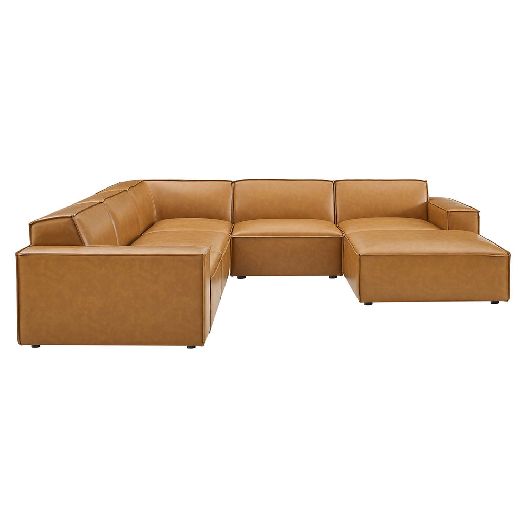 Restore 6-Piece Vegan Leather Sectional sofá