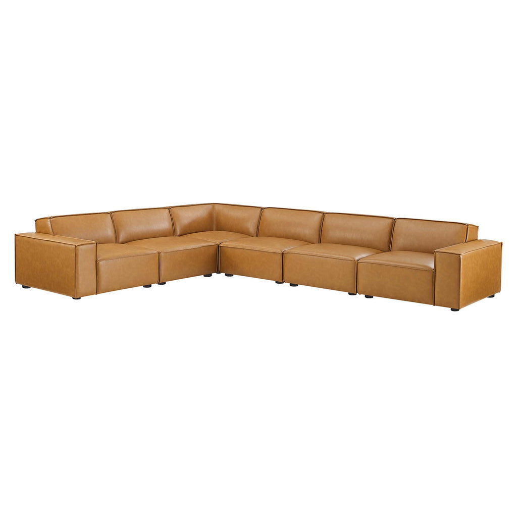 Restore 6-Piece Vegan Leather Sectional sofá