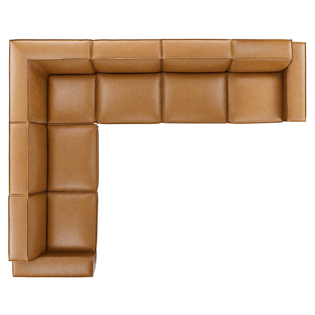 Restore 6-Piece Vegan Leather Sectional sofá