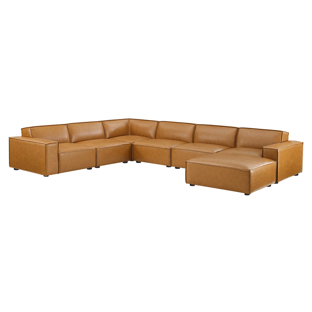 Restore 7-Piece Vegan Leather Sectional sofá