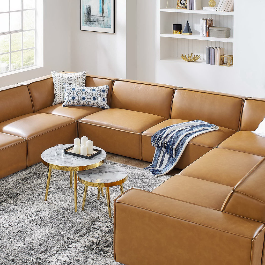 Restore 8-Piece Vegan Leather Sectional sofá