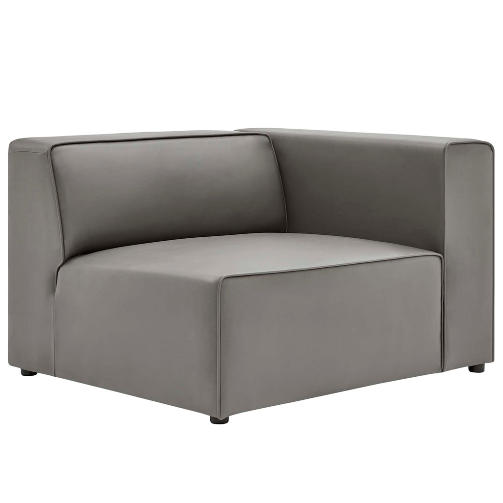Mingle 2-Piece Vegan Leather Sectional sofá loveseat