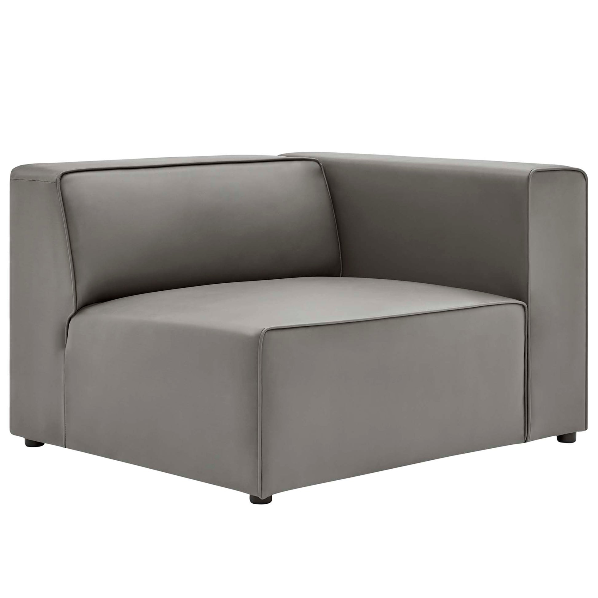 Mingle 2-Piece Vegan Leather Sectional sofá loveseat