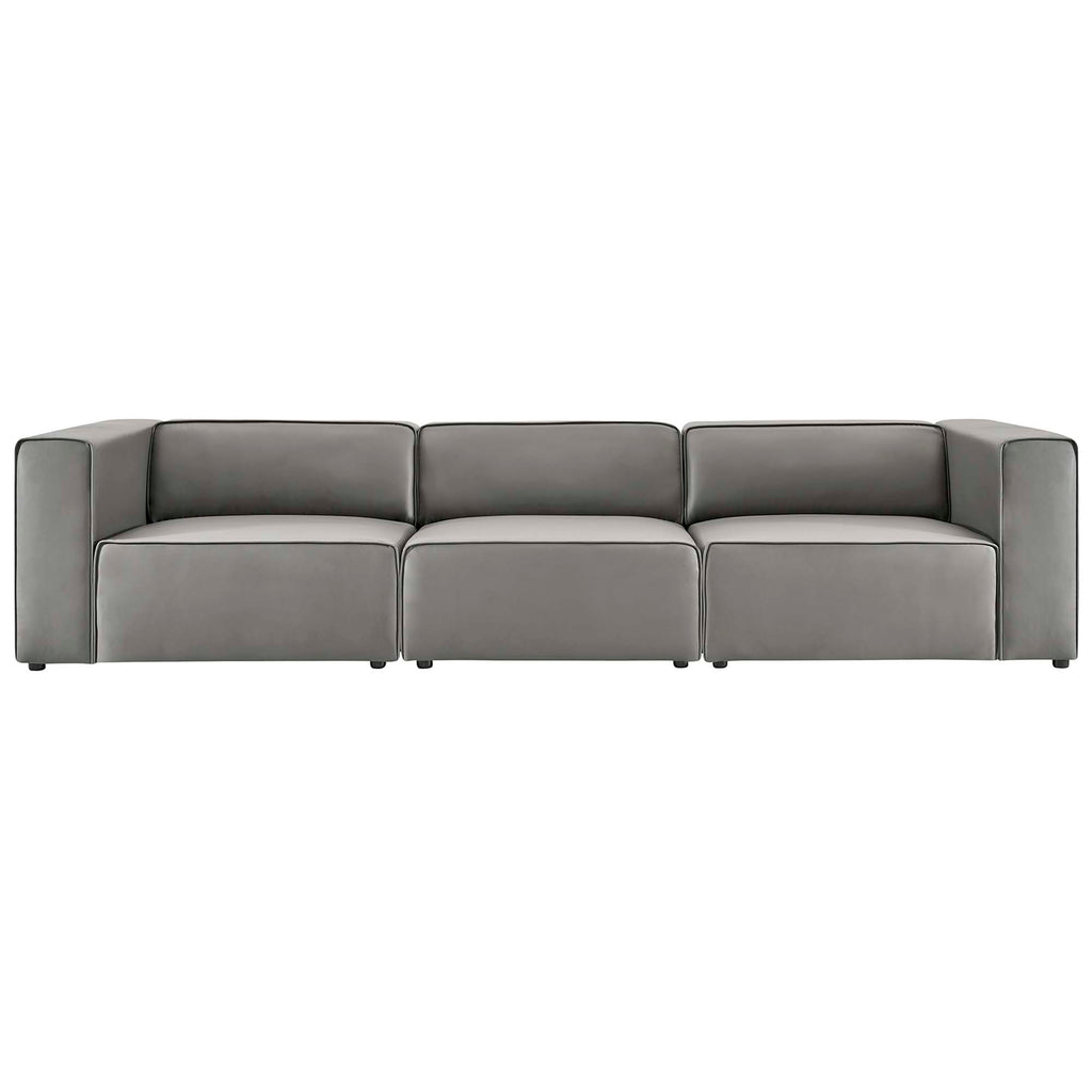 Mingle 3-Piece Vegan Leather Sectional sofá