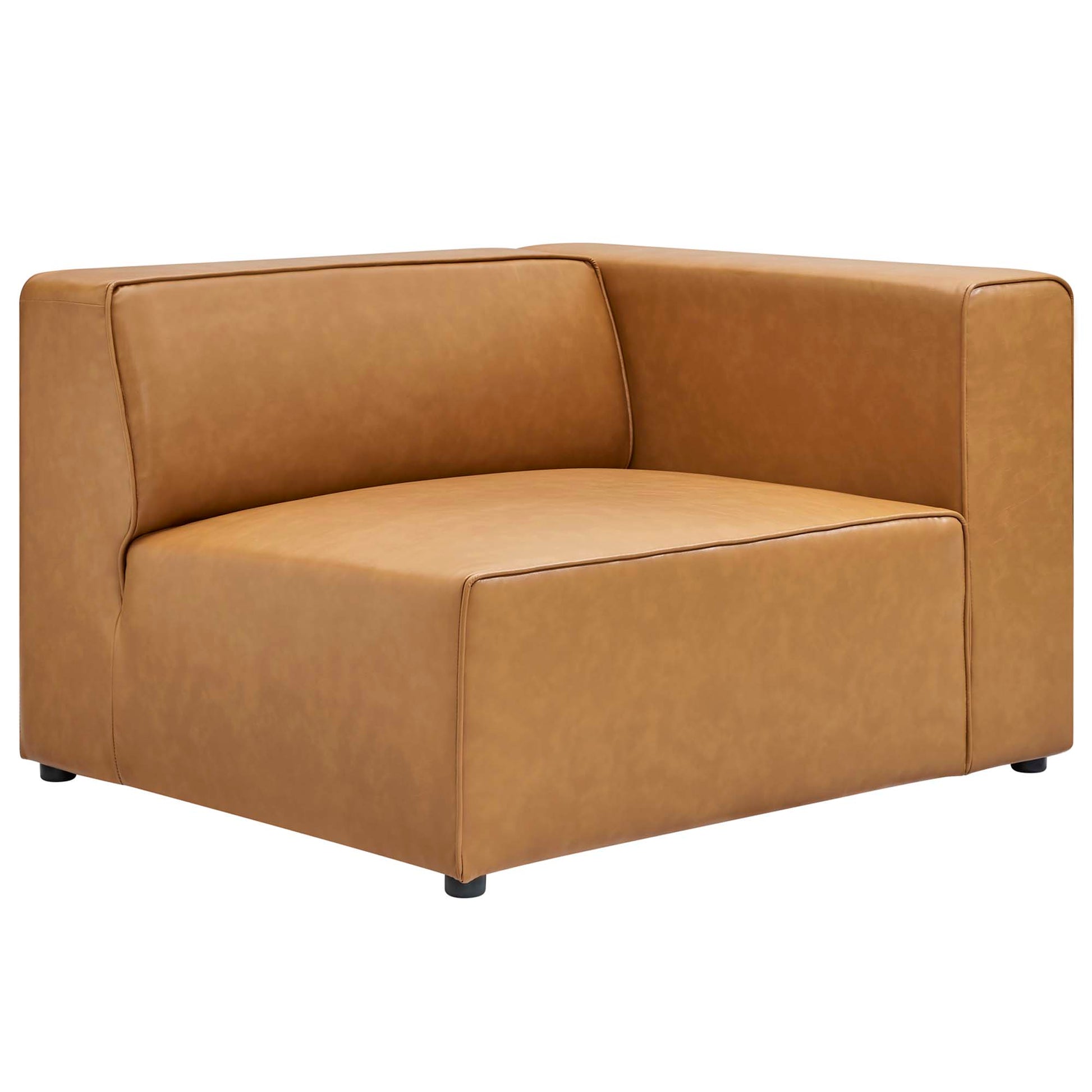 Mingle 3-Piece Vegan Leather Sectional sofá
