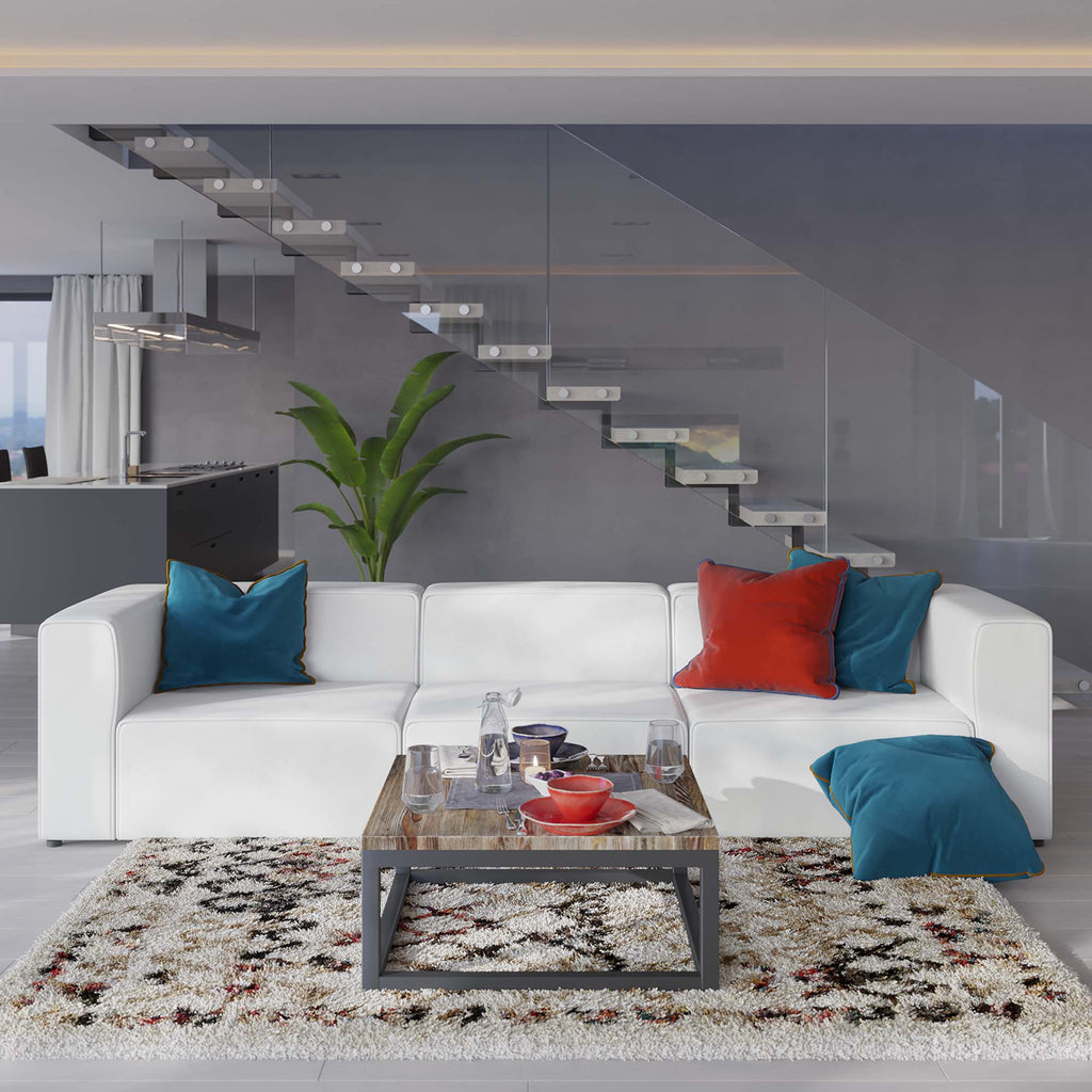 Mingle 3-Piece Vegan Leather Sectional sofá