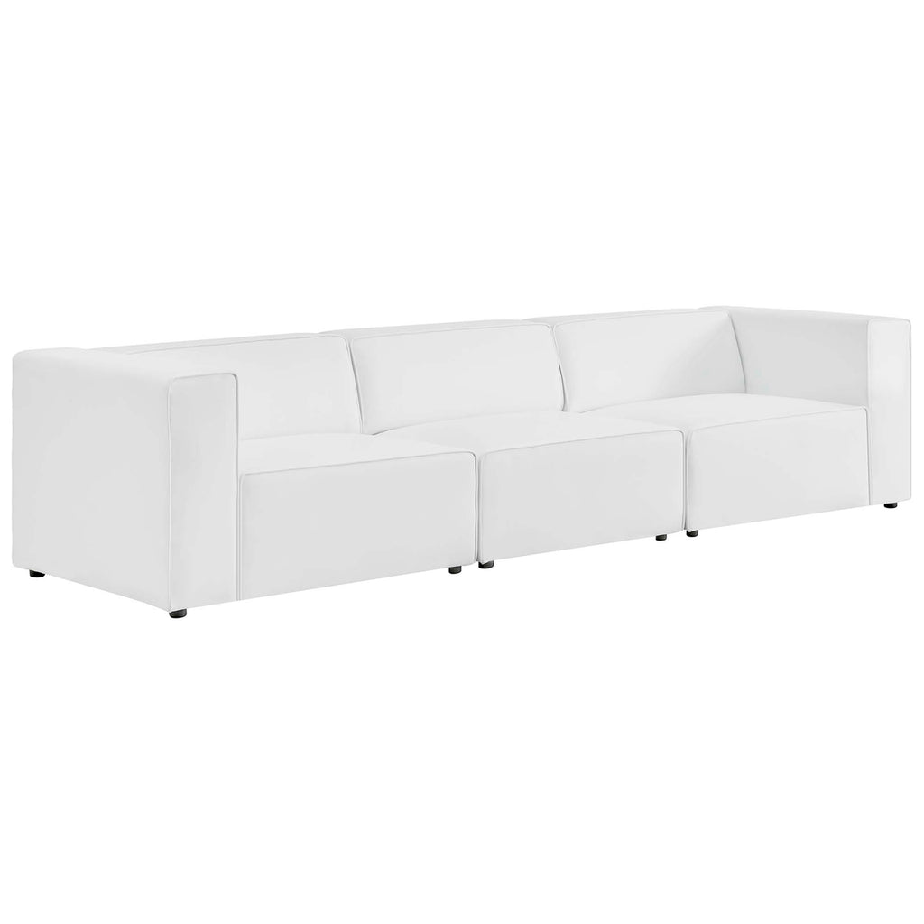 Mingle 3-Piece Vegan Leather Sectional sofá