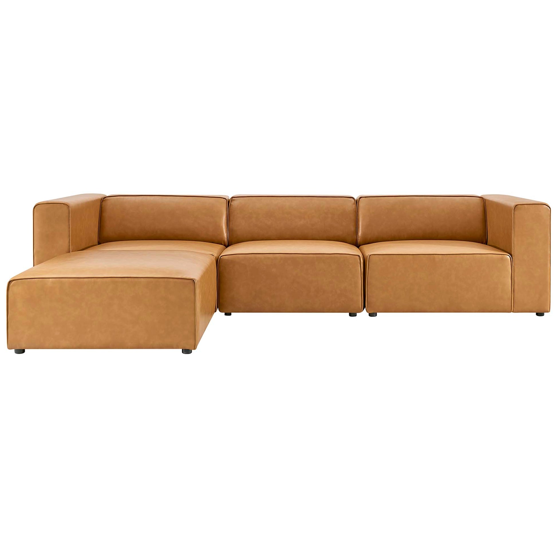Mingle Vegan Leather sofá and Ottoman Set