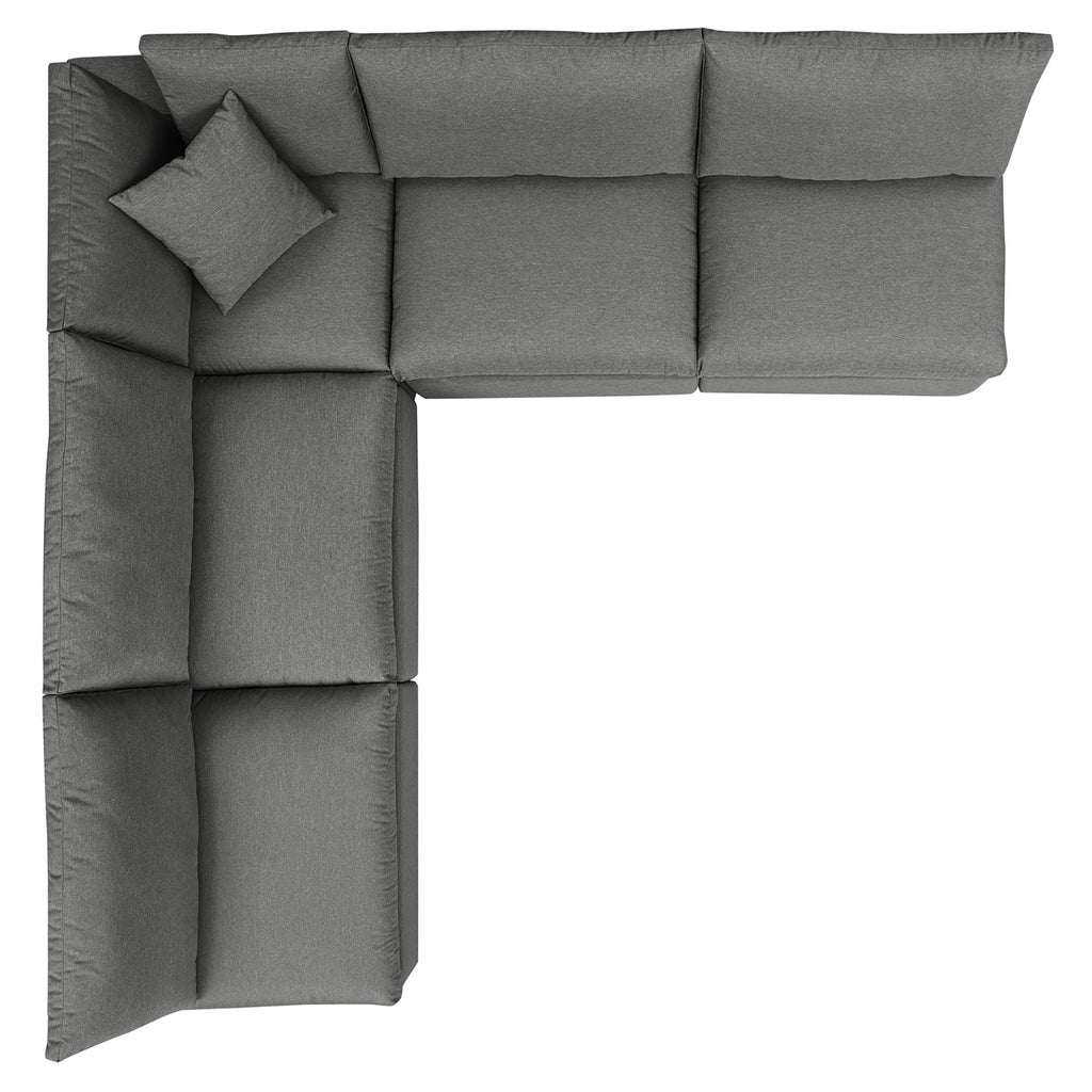 Commix 5-Piece Outdoor Patio Sectional sofá