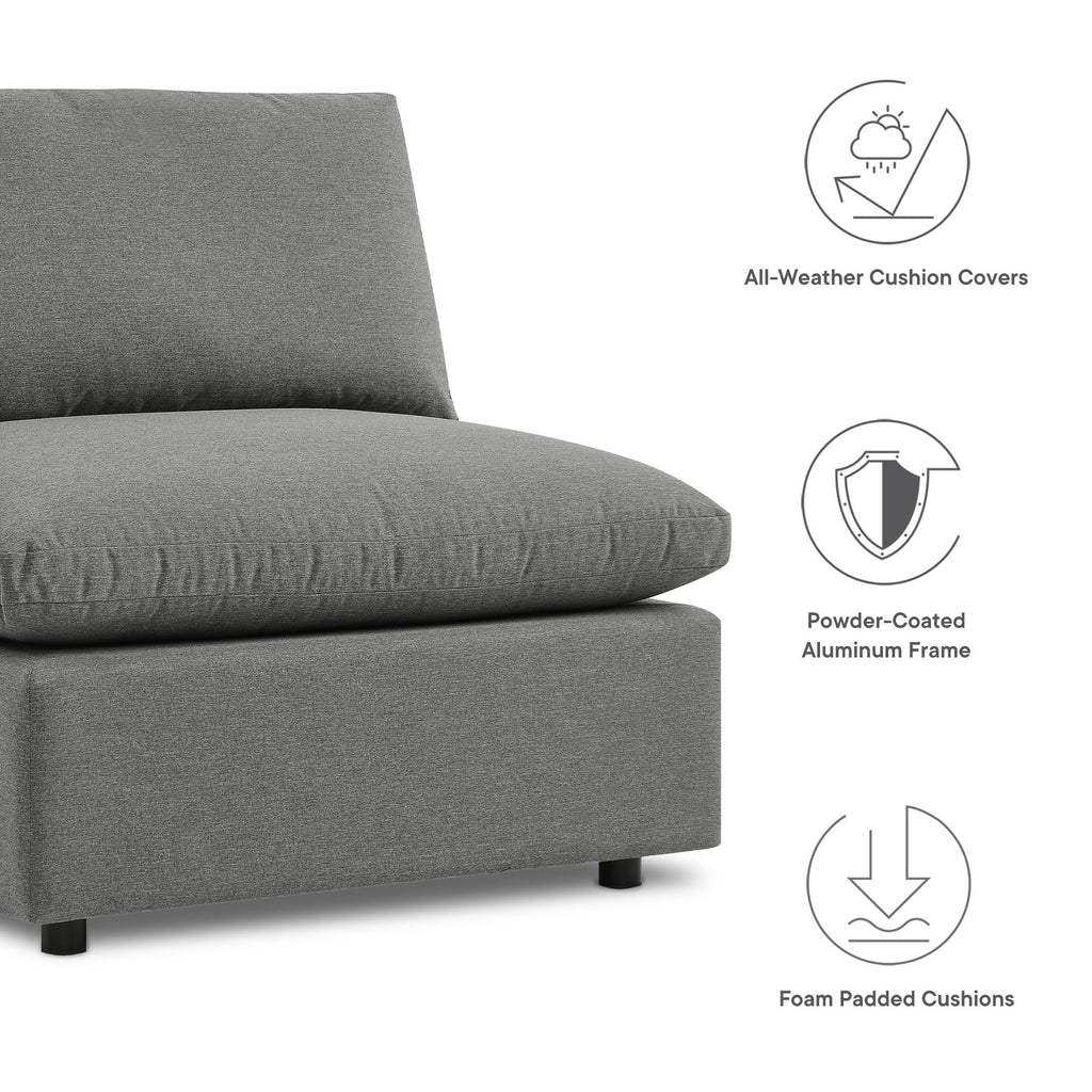 Commix 5-Piece Outdoor Patio Sectional sofá