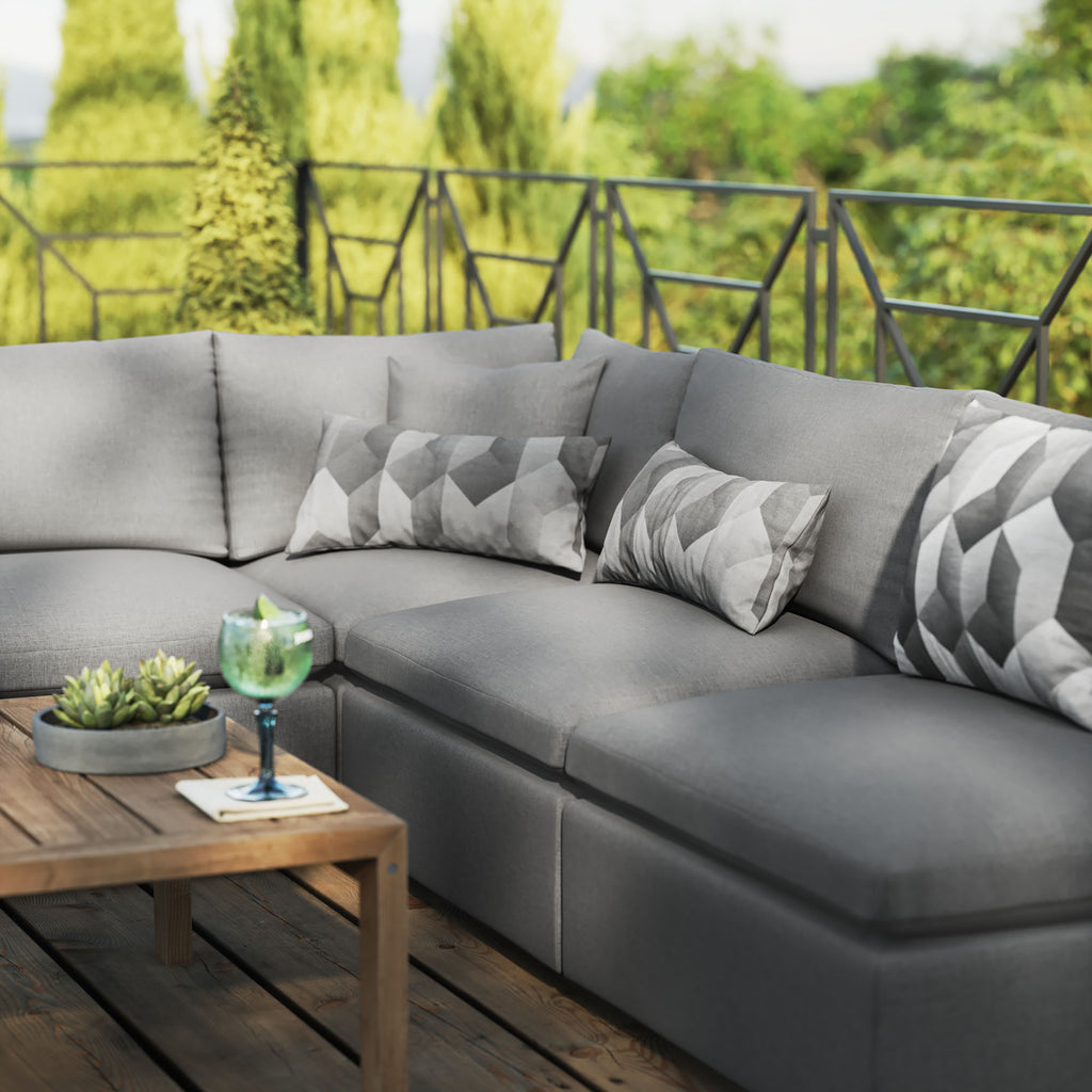 Commix 5-Piece Outdoor Patio Sectional sofá