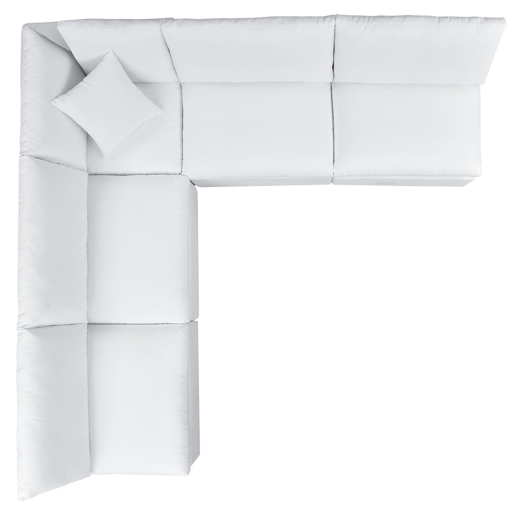 Commix 5-Piece Sunbrella® Outdoor Patio Sectional sofá